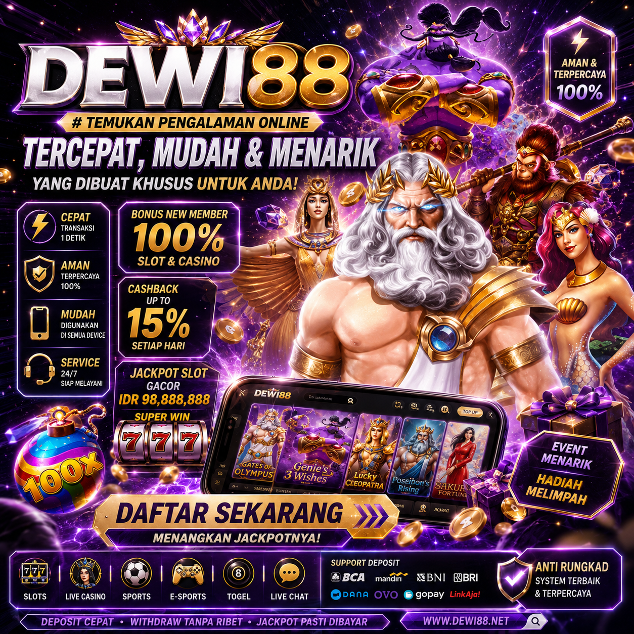 DEWI88 # Temukan Pengalaman Online Tercepat, Mudah & Menarik yang Dibuat Khusus untuk Anda